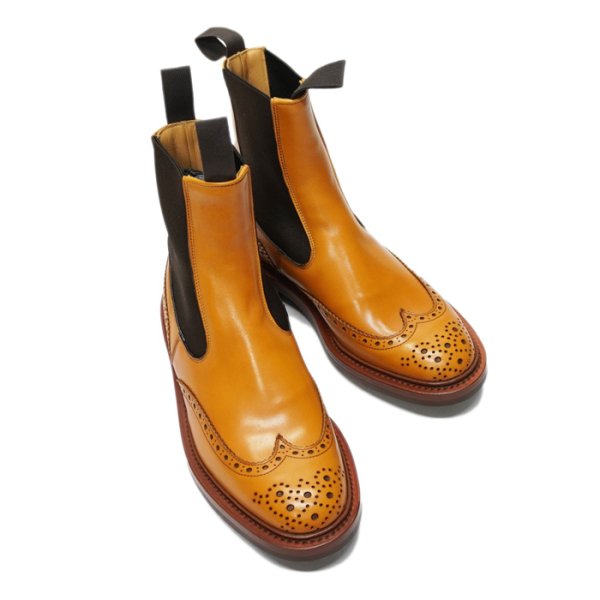 画像3: Tricker's（トリッカーズ）サイドゴアブローグブーツ（Henry）ダイナイトソール / Acorn Antique（エイコーンアンティーク） (3)