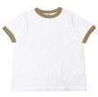 画像1: FilMelange（フィルメランジェ）VOLKER（ヴォルカー）"ヴィンテージ天竺" / White×Khaki Brown（ホワイト×カーキブラウン） (1)