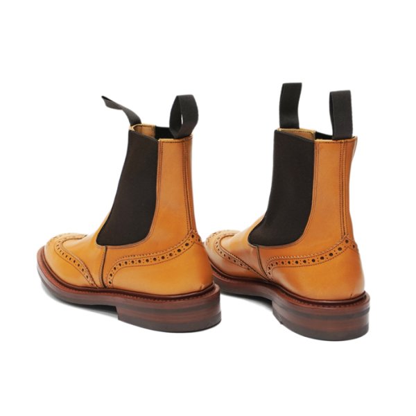 画像5: Tricker's（トリッカーズ）サイドゴアブローグブーツ（Henry）ダイナイトソール / Acorn Antique（エイコーンアンティーク） (5)