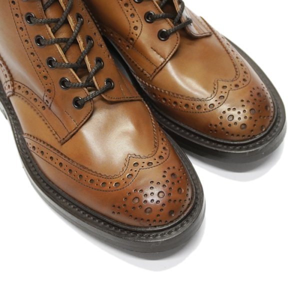 画像6: Tricker's(トリッカーズ)カントリーブローグブーツ(ダイナイトソール)/ Beechnut Burnished(ビーチナッツバーニッシュド) (6)