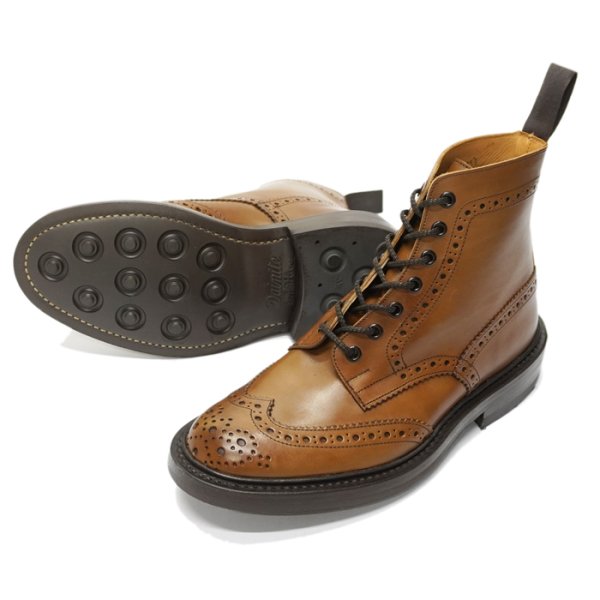 画像4: Tricker's(トリッカーズ)カントリーブローグブーツ(ダイナイトソール)/ Beechnut Burnished(ビーチナッツバーニッシュド) (4)