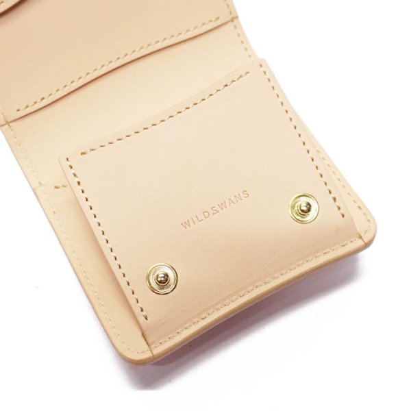 画像8: WILD SWANS(ワイルドスワンズ)PALM-V2(パームV2)コンパクトウォレット"サドルプルアップ"/Natural(ナチュラル) (8)