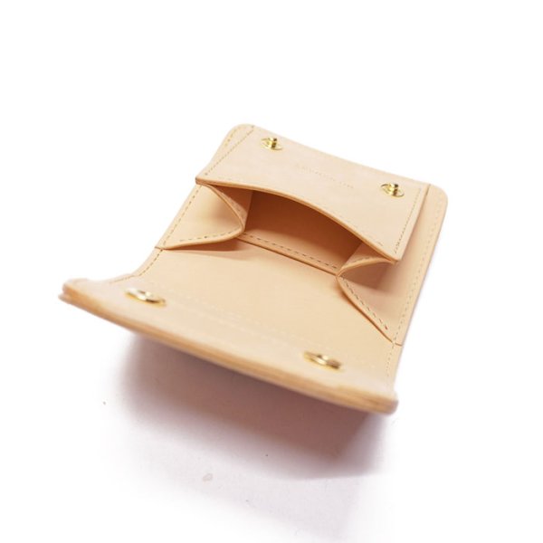 画像6: WILD SWANS(ワイルドスワンズ)PALM-V2(パームV2)コンパクトウォレット"サドルプルアップ"/Natural(ナチュラル) (6)