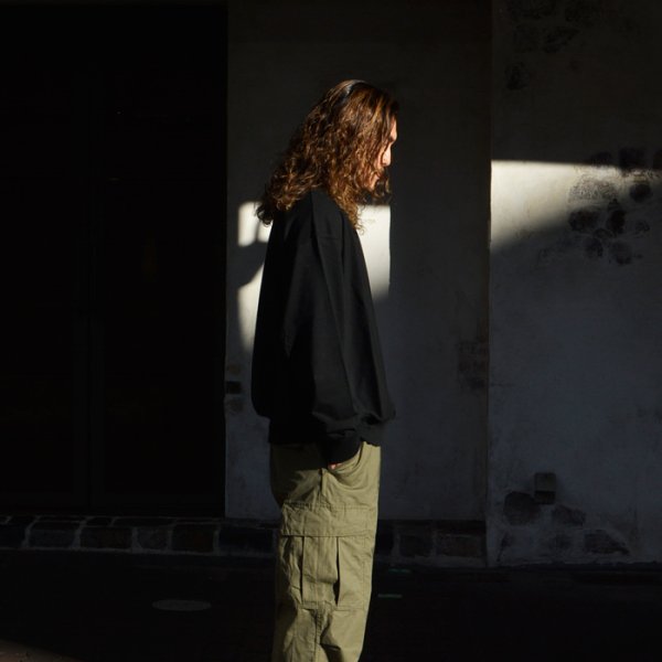 画像8: alvana(アルヴァナ)B.D SWEAT TEE SHIRT(スウェットTシャツ)”空紡”/Black(ブラック) (8)