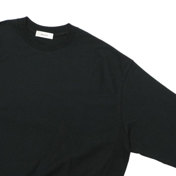 画像4: alvana(アルヴァナ)B.D SWEAT TEE SHIRT(スウェットTシャツ)”空紡”/Black(ブラック) (4)