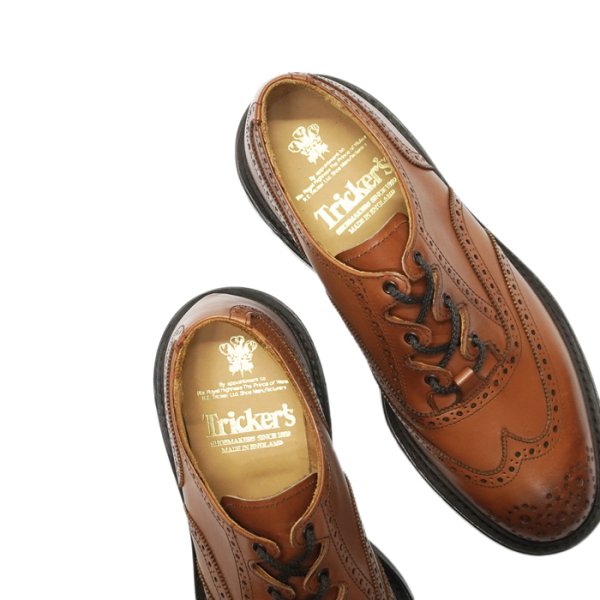 画像7: Tricker's(トリッカーズ)ギリーブローグシューズ(ダイナイトソール)/Beechnut Burnished(ビーチナッツバーニッシュド) (7)