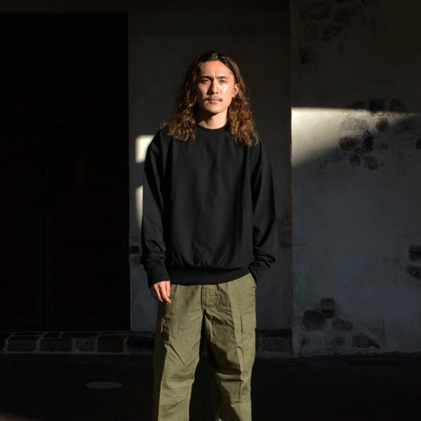 画像7: alvana(アルヴァナ)B.D SWEAT TEE SHIRT(スウェットTシャツ)”空紡”/Black(ブラック) (7)