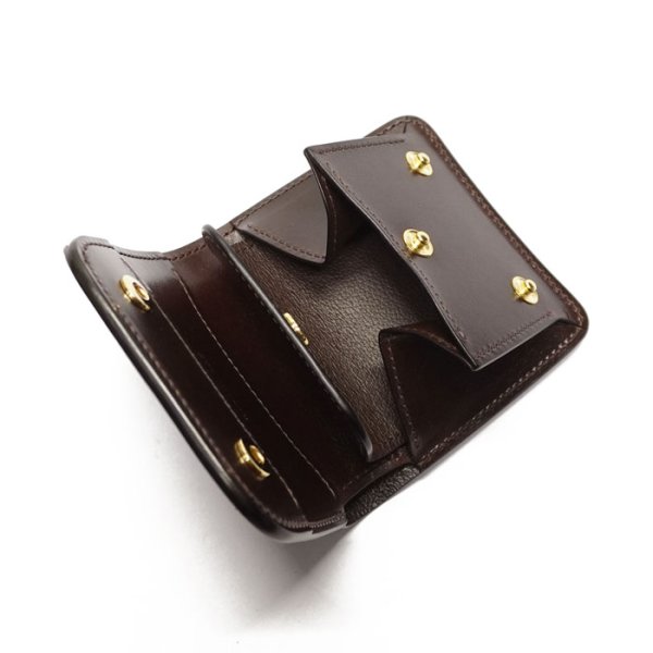 画像7: WILD SWANS(ワイルドスワンズ)CASA(カーサ)コンパクトウォレット/Choco(チョコ)"サドルプルアップ" (7)