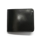 WILD SWANS(ワイルドスワンズ)GROUNDER(グラウンダー)2つ折りウォレット/ブラック"シェルコードバン"×ブラック"サドルプルアップ"