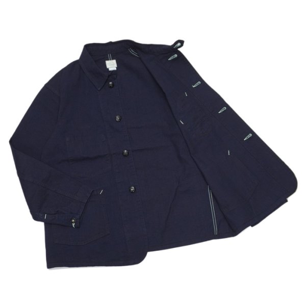 画像3: 【PointUp10%11/10迄】Post O'Alls(ポストオーバーオールズ)No.1 Jacket(No,1ジャケット) "Flat Twill" / Indigo(インディゴ) (3)