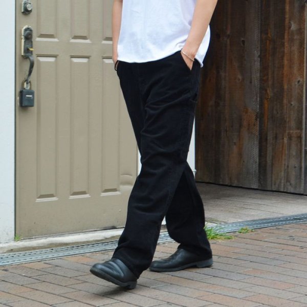 画像14: ＜30%OFF＞SMITH'S AMERICAN（スミスアメリカン）LES HALLES Painter（レアールペインター）"14W Corduroy" / Noir（ブラック） (14)