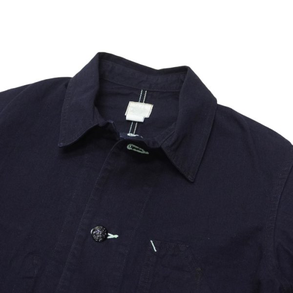 画像4: 【PointUp10%11/10迄】Post O'Alls(ポストオーバーオールズ)No.1 Jacket(No,1ジャケット) "Flat Twill" / Indigo(インディゴ) (4)