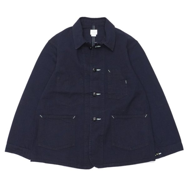 画像1:  Post O'Alls（ポストオーバーオールズ）No.1 Jacket（No,1ジャケット） "Flat Twill" / Indigo（インディゴ） (1)