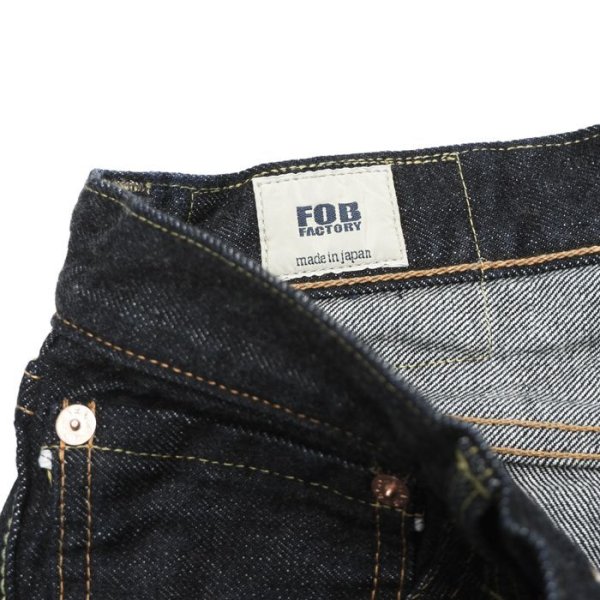 画像6: F.O.B FACTORY(エフオービーファクトリー)"New" SELVEDGE DENIM XX 5P PANTS(セルヴィッチデニム"XX"5Pパンツ)"14.75oz Selvedge Supima"/ Indigo Blue(インディゴブルー)※One Wash【裾上げ無料】 (6)