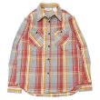 画像1: FIVE BROTHER（ファイブブラザー）HEAVY FLANNEL WORK SHIRTS（ヘビーフランネルワークシャツ）/Red（レッド）※Sサイズのみ (1)