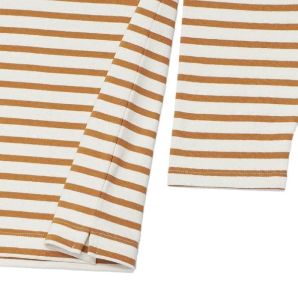 画像5: SAINT JAMES（セントジェームス）OUESSANT LOOSE（ウエッソン・ルーズ）"BORDER" / ECRU×SIENNE（エクリュ×オーク） (5)