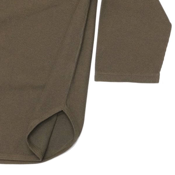 画像5: ＜20%OFF＞blurhms ROOTSTOCK（ブラームスルーツストック）Rough&Smooth Thermal Baseball Tee（ラフ&スムースサーマルベースボールTシャツ）/ Khaki Brown（カーキブラウン） (5)