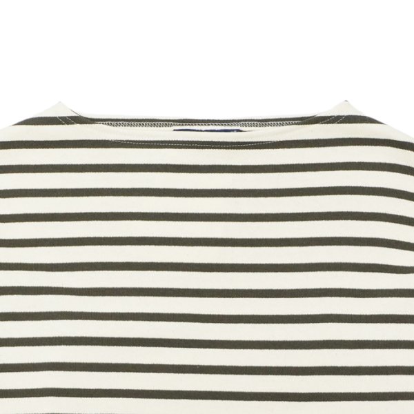 画像3: SAINT JAMES(セントジェームス)OUESSANT LOOSE(ウエッソン・ルーズ)"BORDER" / ECRU×TAUPE(エクリュ×トープ) (3)