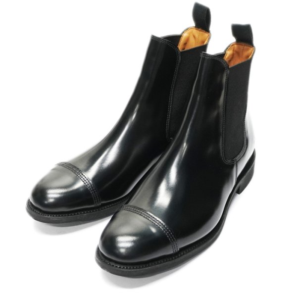 画像2: SANDERS(サンダース)Military Cap Toe Chelsea Boot(ミリタリーキャップトゥチェルシーブーツ)”Polished Leather” / Black(ブラック) (2)