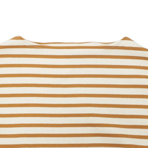 画像3: SAINT JAMES（セントジェームス）OUESSANT LOOSE（ウエッソン・ルーズ）"BORDER" / ECRU×SIENNE（エクリュ×オーク） (3)