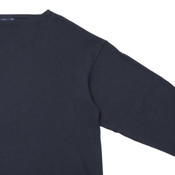 画像4: SAINT JAMES(セントジェームス)OUESSANT LOOSE(ウエッソン・ルーズ)"SOLID" / NAVY(ネイビー) (4)