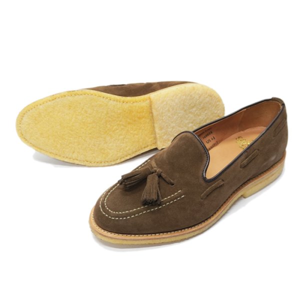 画像2: 『OUTLET』SANDERS（サンダース）Tassel Loafer（タッセルローファー）"Suede Leather" / Snuff Suede（ブラウンスエード） (2)