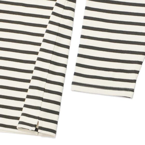 画像5: SAINT JAMES(セントジェームス)OUESSANT LOOSE(ウエッソン・ルーズ)"BORDER" / ECRU×TAUPE(エクリュ×トープ) (5)