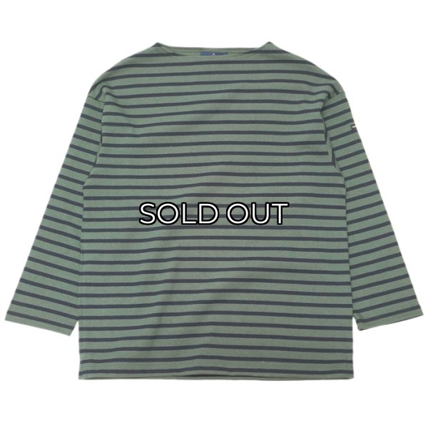 画像1: SAINT JAMES（セントジェームス）OUESSANT LOOSE（ウエッソン・ルーズ）/ VEGETAL×NAVY（カーキ×ネイビー） (1)