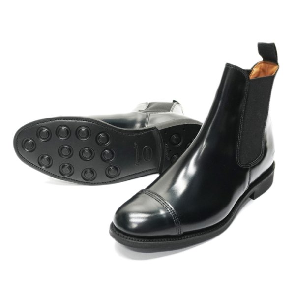 画像4: SANDERS(サンダース)Military Cap Toe Chelsea Boot(ミリタリーキャップトゥチェルシーブーツ)”Polished Leather” / Black(ブラック) (4)