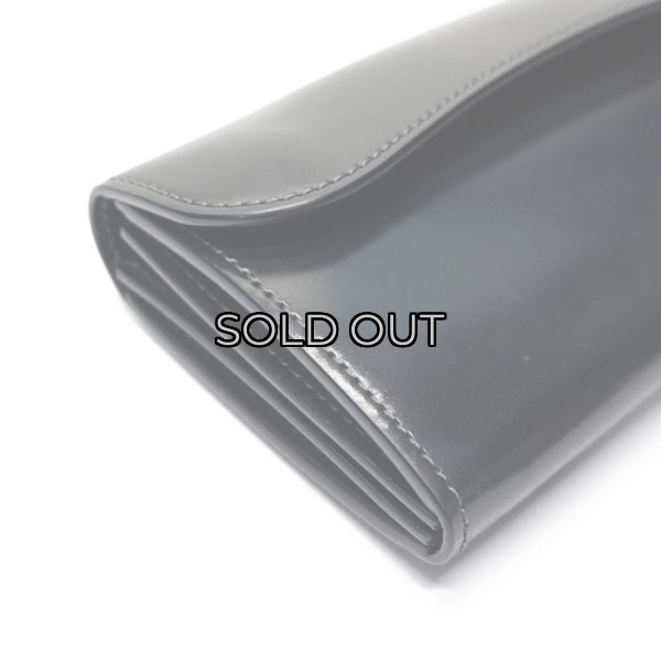 画像3: WILD SWANS（ワイルドスワンズ）WAVE（ウェイブ）ロングウォレット/ブラック"シェルコードバン"×ブラック"サドルプルアップ" (3)