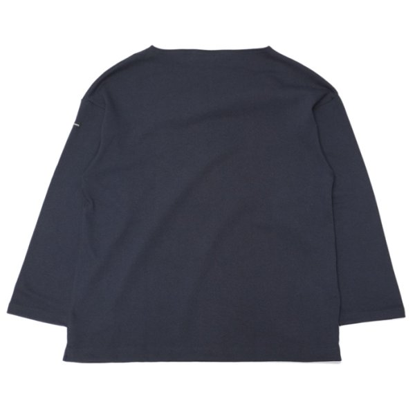画像2: SAINT JAMES(セントジェームス)OUESSANT LOOSE(ウエッソン・ルーズ)"SOLID" / NAVY(ネイビー) (2)