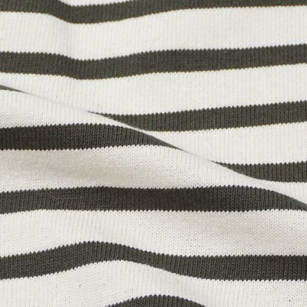 画像6: SAINT JAMES(セントジェームス)OUESSANT LOOSE(ウエッソン・ルーズ)"BORDER" / ECRU×TAUPE(エクリュ×トープ) (6)