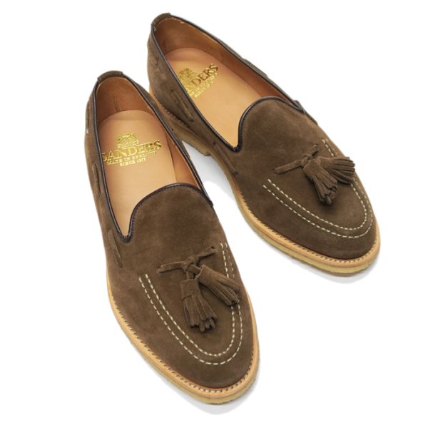 画像3: 『OUTLET』SANDERS（サンダース）Tassel Loafer（タッセルローファー）"Suede Leather" / Snuff Suede（ブラウンスエード） (3)