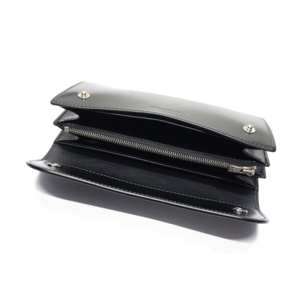 画像7: WILD SWANS(ワイルドスワンズ)WAVE(ウェイブ)ロングウォレット/ブラック"シェルコードバン"×ブラック"サドルプルアップ" (7)