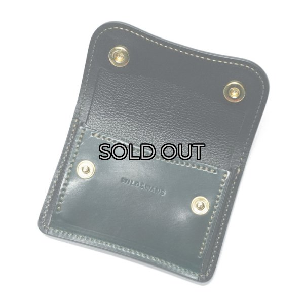 画像6: WILD SWANS(ワイルドスワンズ)Tongue(タング)マルチコインケース/グリーン"シェルコードバン"×ブラック"サドルプルアップ" (6)