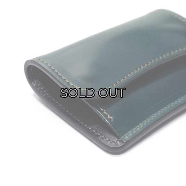 画像3: WILD SWANS(ワイルドスワンズ)Tongue(タング)マルチコインケース/グリーン"シェルコードバン"×ブラック"サドルプルアップ" (3)