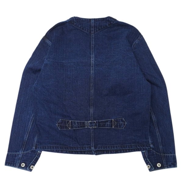 画像2: Post O'Alls（ポストオーバーオールズ）Stoker's Jacket（ストーカージャケット）"Herringbone Denim" / Double Indigo（インディゴ） (2)