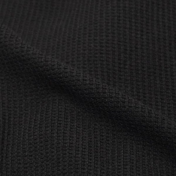 画像6: blurhms ROOTSTOCK（ブラームスルーツストック）Rough&Smooth Thermal Pullover（ラフ&スムースサーマルプルオーバー）/ Black（ブラック） (6)