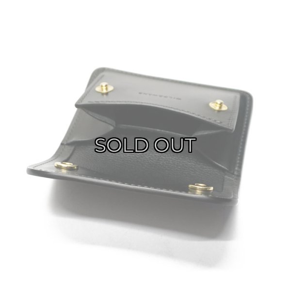 画像7: WILD SWANS（ワイルドスワンズ）TONGUE（タング）マルチコインケース/ブラック"シェルコードバン"×ブラック"サドルプルアップ" (7)