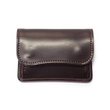 WILD SWANS(ワイルドスワンズ)Tongue(タング)マルチコインケース/#8ダークバーガンディ"シェルコードバン"×チョコ"サドルプルアップ"