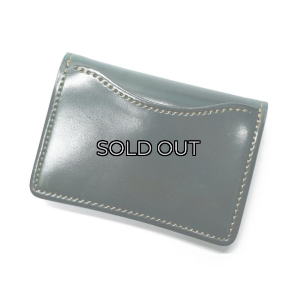 画像8: WILD SWANS(ワイルドスワンズ)Tongue(タング)マルチコインケース/グリーン"シェルコードバン"×ブラック"サドルプルアップ" (8)