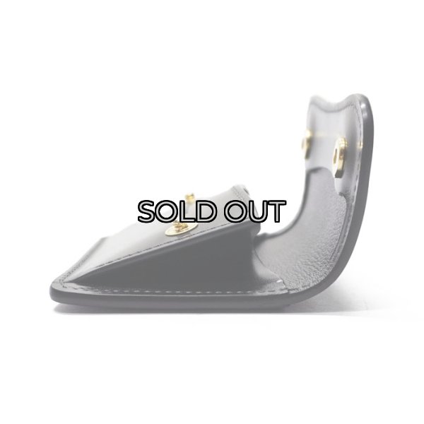 画像5: WILD SWANS（ワイルドスワンズ）TONGUE（タング）マルチコインケース/ブラック"シェルコードバン"×ブラック"サドルプルアップ" (5)