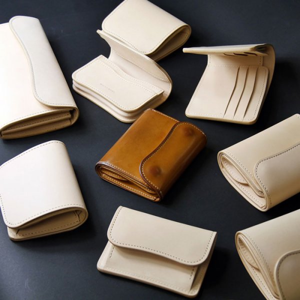 画像8: WILD SWANS(ワイルドスワンズ)CASA(カーサ)コンパクトウォレット/Natural(ナチュラル)"サドルプルアップ"×パープル"ブッテーロ" (8)