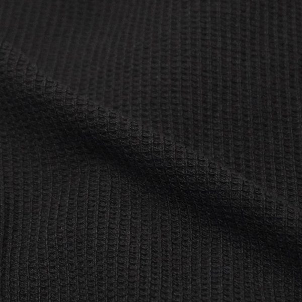 画像6: blurhms ROOTSTOCK（ブラームスルーツストック）Rough&Smooth Thermal Over-Neck L/S（ラフ&スムースサーマルオーバーネックシャツ ロングスリーブ）/ Black（ブラック） (6)