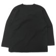 画像2: blurhms ROOTSTOCK（ブラームスルーツストック）Rough&Smooth Thermal Over-Neck L/S（ラフ&スムースサーマルオーバーネックシャツ ロングスリーブ）/ Black（ブラック） (2)