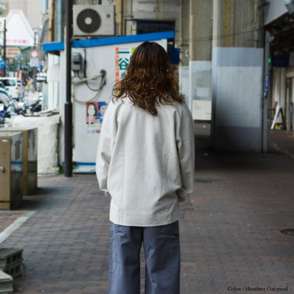 画像9: blurhms ROOTSTOCK（ブラームスルーツストック）Rough&Smooth Thermal Over-Neck L/S（ラフ&スムースサーマルオーバーネックシャツ ロングスリーブ）/ Heather Charcoal（ヘザーチャコール） (9)