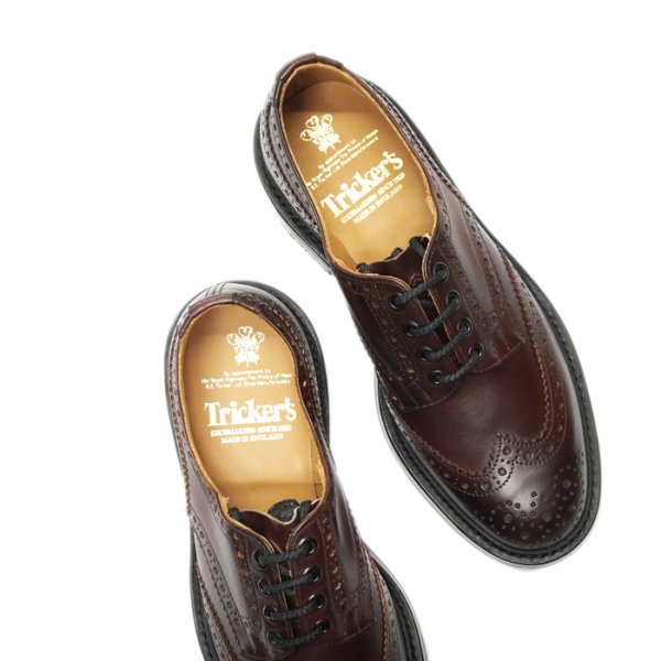 画像6: Tricker's(トリッカーズ)カントリーブローグシューズ(Bourton)ダイナイトソール/Burgundy Burnished(バーガンディバーニッシュド) (6)