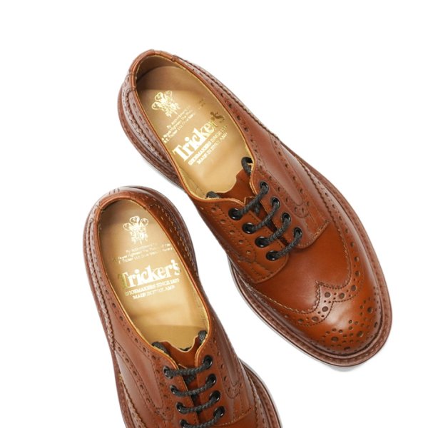 画像6: Tricker's(トリッカーズ)カントリーブローグシューズ(Bourton)ダイナイトソール/Marron Antique(マロンアンティーク) (6)