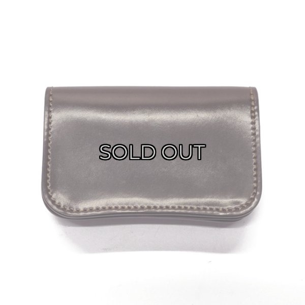 画像2: WILD SWANS（ワイルドスワンズ）GENERAL（ジェネラル）カードケース/#8ダークバーガンディ"シェルコードバン"×チョコ"サドルプルアップ" (2)