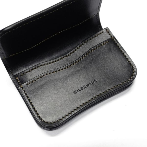 画像5: WILD SWANS(ワイルドスワンズ)GENERAL(ジェネラル)カードケース/グリーン"シェルコードバン"×ブラック"サドルプルアップ" (5)